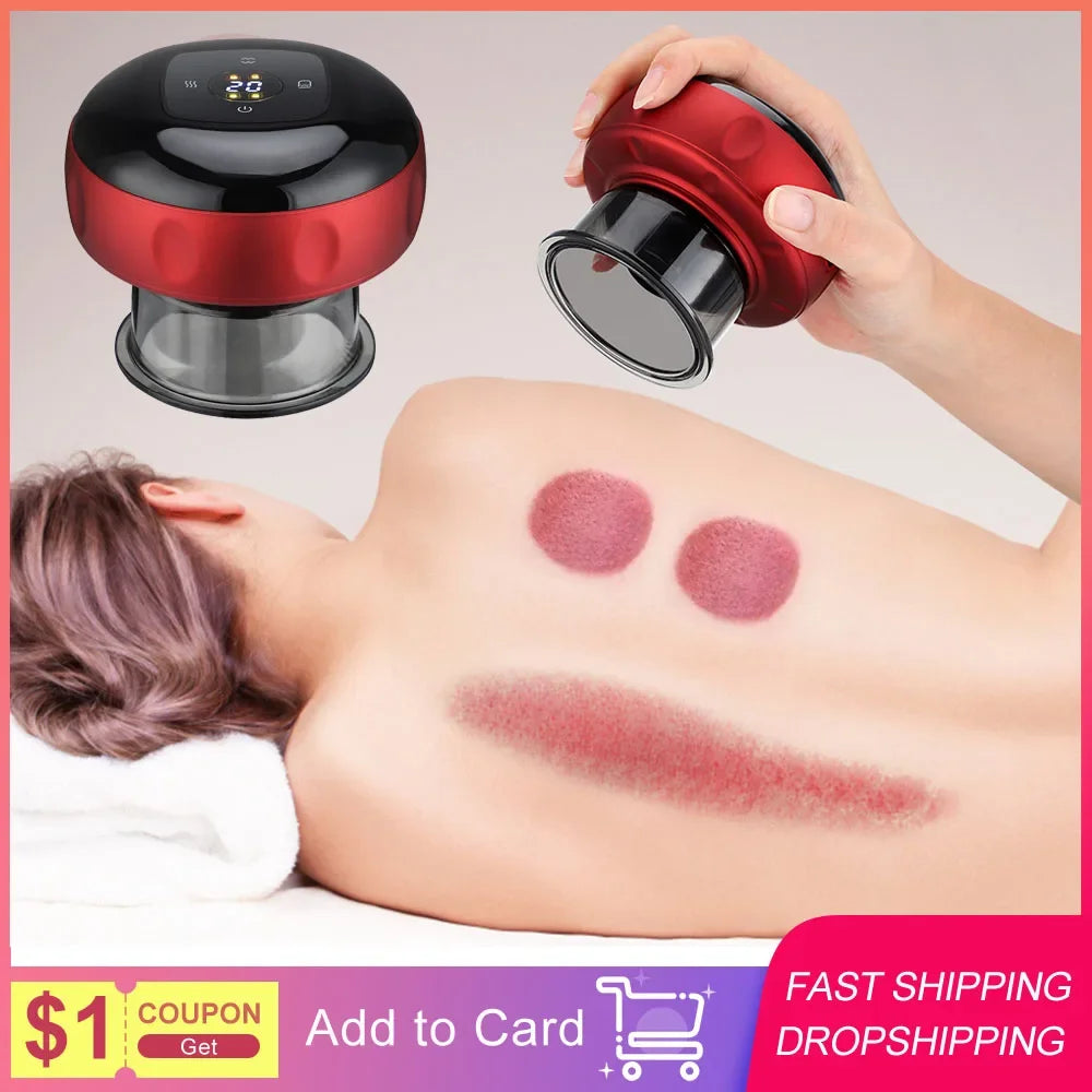 Smart Cup Massage Device (With Heating & Red Light Therapy)