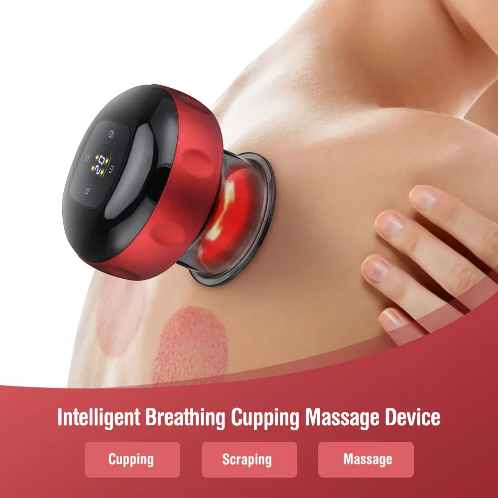 Smart Cup Massage Device (With Heating & Red Light Therapy)